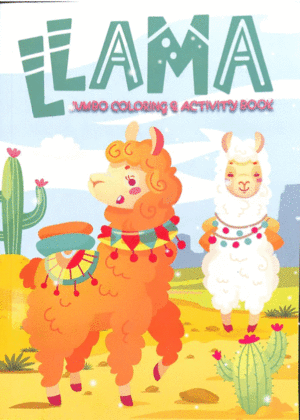 LIBRO COLOREAR LLAMA