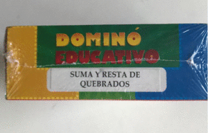 DOMINO EDUCATIVO DE SUMAS Y RESTAS DE QUEBRADOS