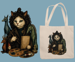 TOTE BAG DE LONETA ESPIRITUS FELINOS
