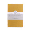 LIBRETA ULTRA DELGADA RAYADA. COLOR: AZUL FUERTE / AMARILLO