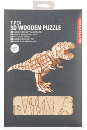 T-REX 3D PUZZLE DE MADERA
