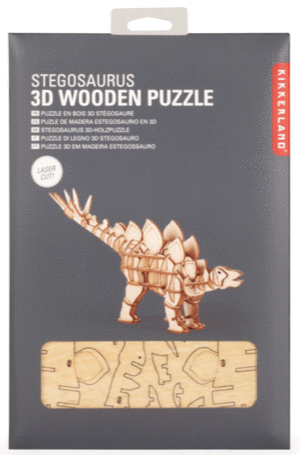 STEGOSAURUS 3D PUZZLE DE MADERA