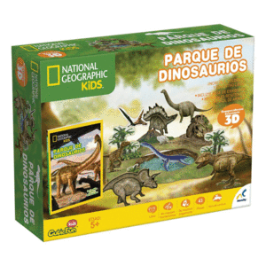 LIBRO DE ACTIVIDADES CON ROMPECABEZAS 3D NATGEO KIDS DINOSAURIOS