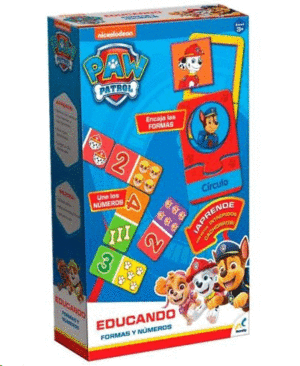 EDUCANDO FORMAS Y NÚMEROS PAW PATROL