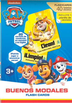 FLASHCARDS BUENOS MODALES Y PRACTICAS PAW PATROL