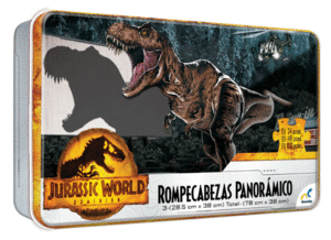 ROMPECABEZAS TIN PANORÁMICO EN JURASSIC WORLD DOMINION