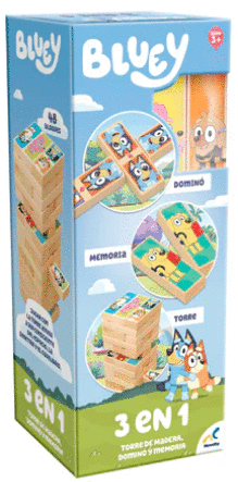 TORRE DE MADERA 3 EN 1 BLUEY