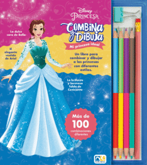 LIBRO DE DIBUJO Y COMBINA PRINCESAS