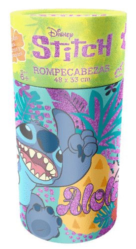 ROMPECABEZAS INFANTIL STITCH CILINDRO