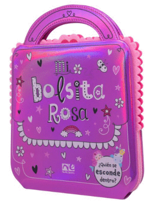 LIBRO PREESCOLAR BOLSA ROSA METALIZADA