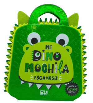 LIBRO PREESCOLAR BOLSA DINOSAURIO METALIZADA