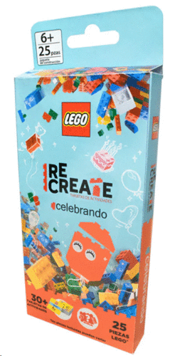 JUEGO INFANTIL RECREATE LEGO CELEBRACION, CAJA DE CARTÓN