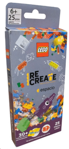JUEGO INFANTIL RECREATE LEGO ESPACIO, CAJA DE CARTÓN