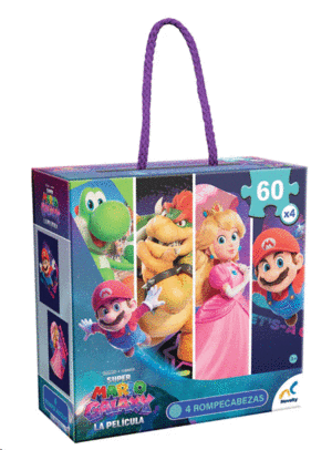 ROMPECABEZAS 4 EN 1 MARIO BROS