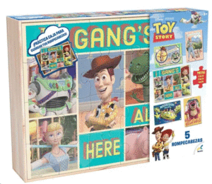 ROMPECABEZAS 5 EN 1 TOY STORY DE MADERA