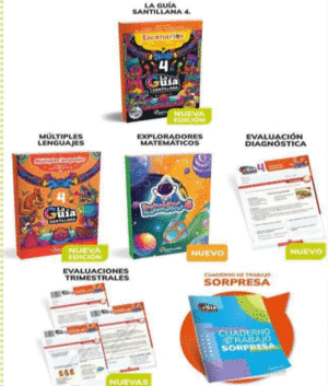 PACK 4 GUIA SANTILLANA SAN + MUL-LEN + EXP-MATE + DIAG2024 OFICIAL