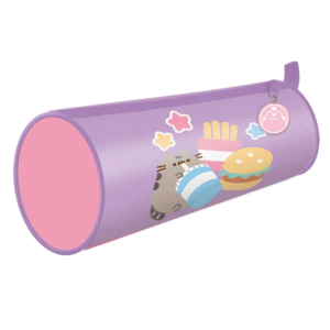 ESTUCHE DE LÁPICES CILÍNDRICO PUSHEEN COMIDA