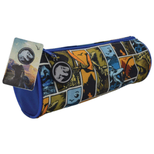 ESTUCHE DE LÁPICES CILÍNDRICO JURASSIC WORLD AZUL