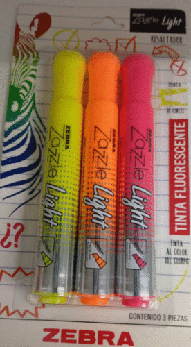 PAQUETE TINTA FLUORESCENTE
