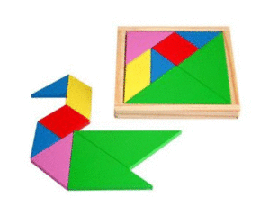 TANGRAM ESTUCHE MADERA 7PZ