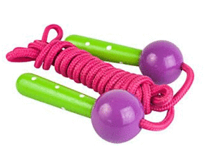 IDEAS P/EDUCAR CUERDA PARA SALTAR VERDE/MORADO