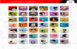SEPARADORES MAGNETICOS PARA LIBROS MAFALDA