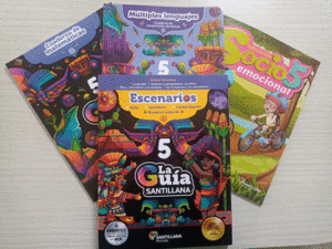 PACK 5 GUIA SANTILLANA SAN + MULT + MAT + SOCI  2024 PRIV