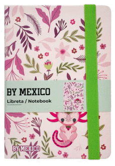 LIBRETA AJOLOTE ROSA YUL FLORES