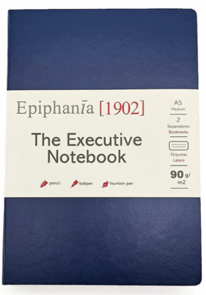 LIBRETA A5 LINEA EJECUTIVA AZUL MARINO