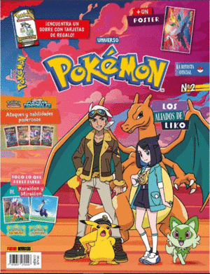 REVISTA POKEMON 2025 + CARDS N.2