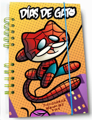 LIBRETA GATO ARAÑA  PASTA DURA