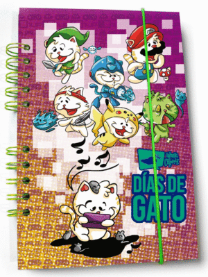 LIBRETA GATO GAMER PASTA DURA
