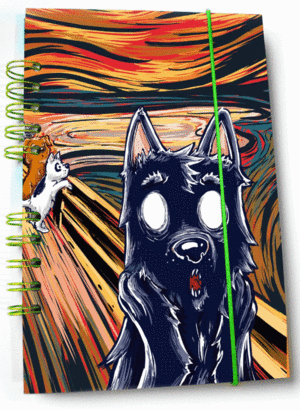 LIBRETA PERRITO EN GRITO PASTA DURA