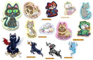 STICKER SÚPER BRILLOS (MODELO AL AZAR)