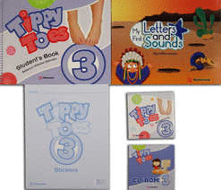 TIPPY TOES 3 PACK STUDENT'S BOOK + CD + STICKERS + CD ROM + MY FIRST LETTER