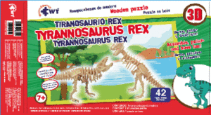 RC 3D MADERA TIRANOSAURIO REX