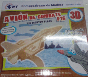 ROMPECABEZAS AVION DE COMBATE F16