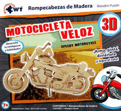 ROMPECABEZAS MOTOCICLETA VELOZ