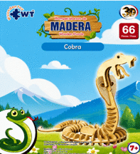 COBRA 3D ROMPECABEZAS DE MADERA