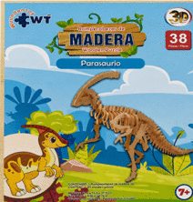 PARASAUROLOPHIO PEQUEÑO 3D ROMPECABEZAS DE MADERA