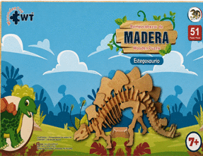 ESTEGOSAURIO 3D ROMPECABEZAS DE MADERA