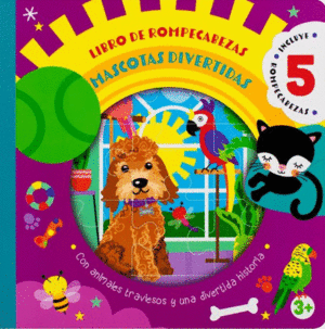 LIBRO DE ROMPECABEZAS MASCOTAS DIVERTIDAS