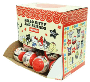 HELLO KITTY AND FRIENDS SUSHI CAPSULAS