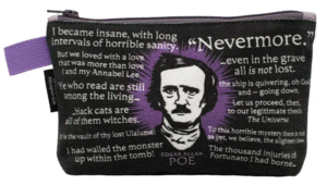 BOLSO CON CREMALLERA EDGAR ALLAN POE