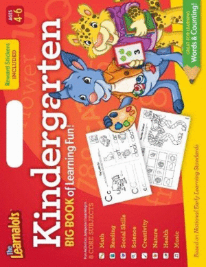 KINDERGARTEN BIG BOOK OF LEARNING FUN! REWARD STICKERS INCLUDED. AGES 4-6