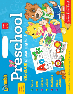 PRESCHOOL BIG BOOK OF LEARNING FUN! REWARD STICKERS INCLUDED. AGES 3-5