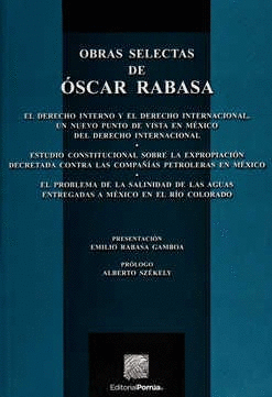 OBRAS SELECTAS DE ÓSCAR RABASA
