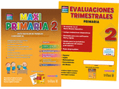 MAXIPRIMARIA 2. GUIA ESCOLAR DE TRABAJO Y EVALUACIONES TRIMESTRALES
