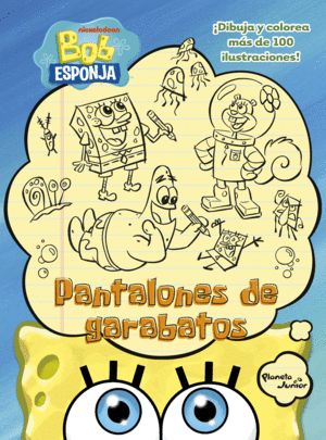 BOB ESPONJA. PANTALONES DE GARABATOS