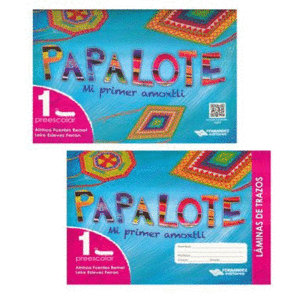 PAPALOTE 1 MI PRIMER AMOXTLI C/LAMINAS DE TRAZOS Y CD. PREESCOLAR